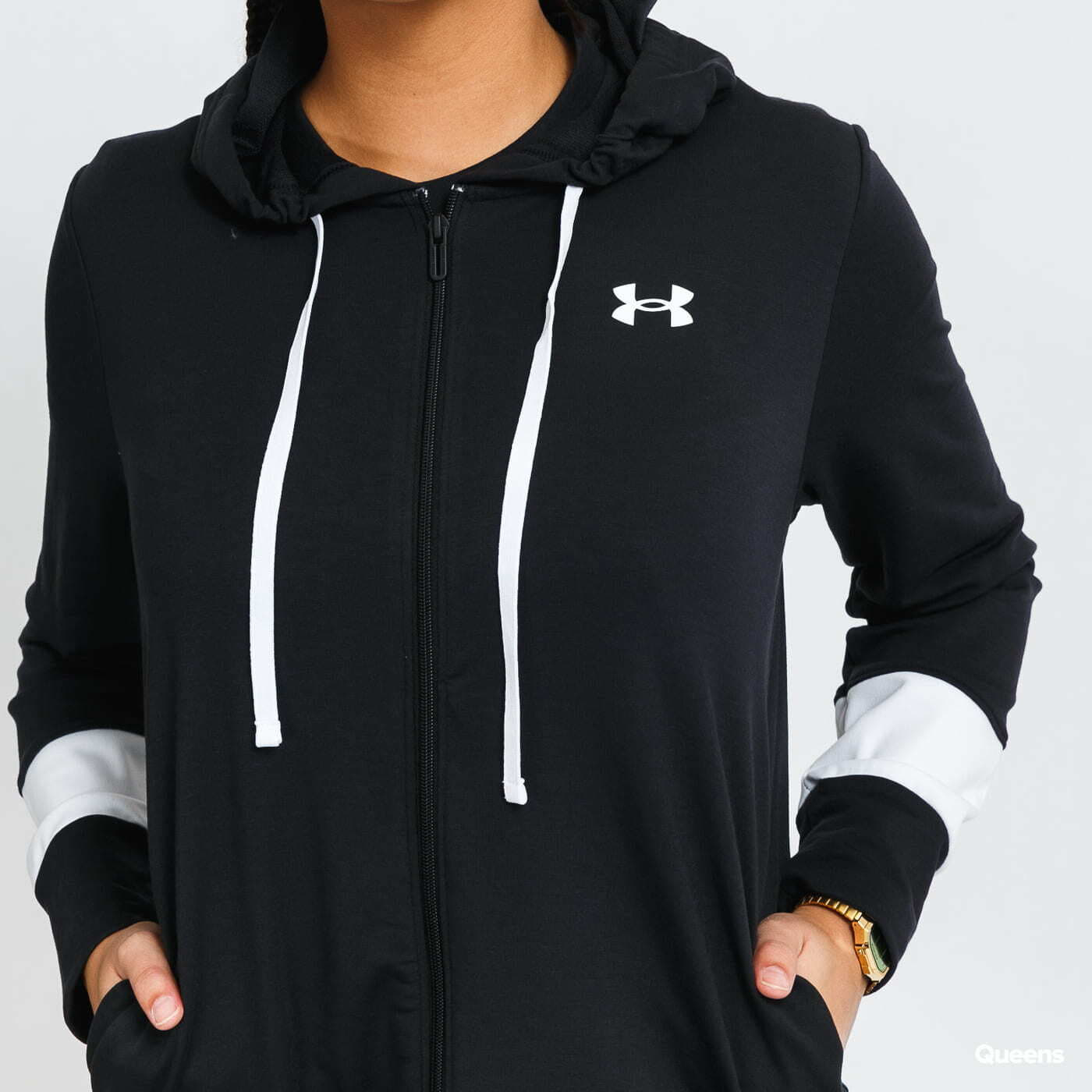 Sweatshirts Under Armour Rival Terry CB FZ Hoodie Black