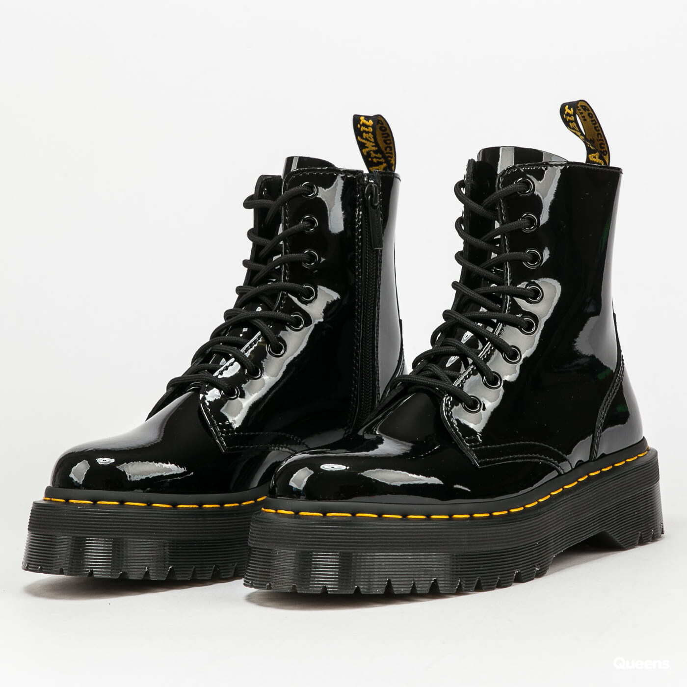 Sneakers und Schuhe für Frauen Dr. Martens Jadon black patent lamper