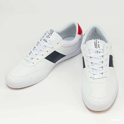 Men s sneakers and shoes LACOSTE Court Master White Navy Red Queens