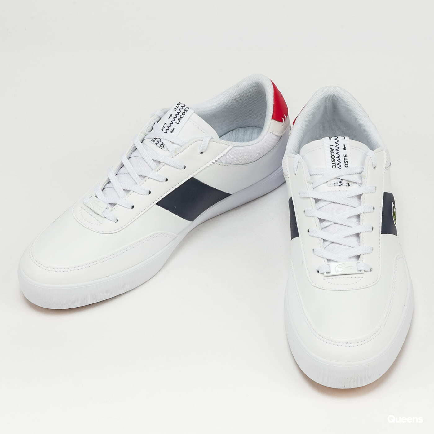 Lacoste court master white navy clearance