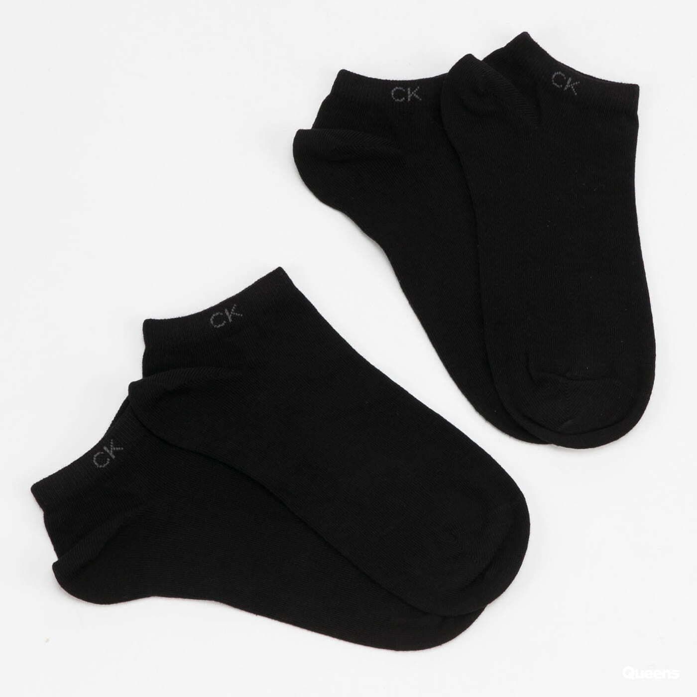 Socks Calvin Klein Womens Flat Knit Liner 2Pack Black