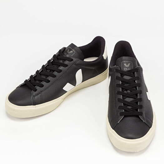 Veja Campo Chromefree Leather Black White