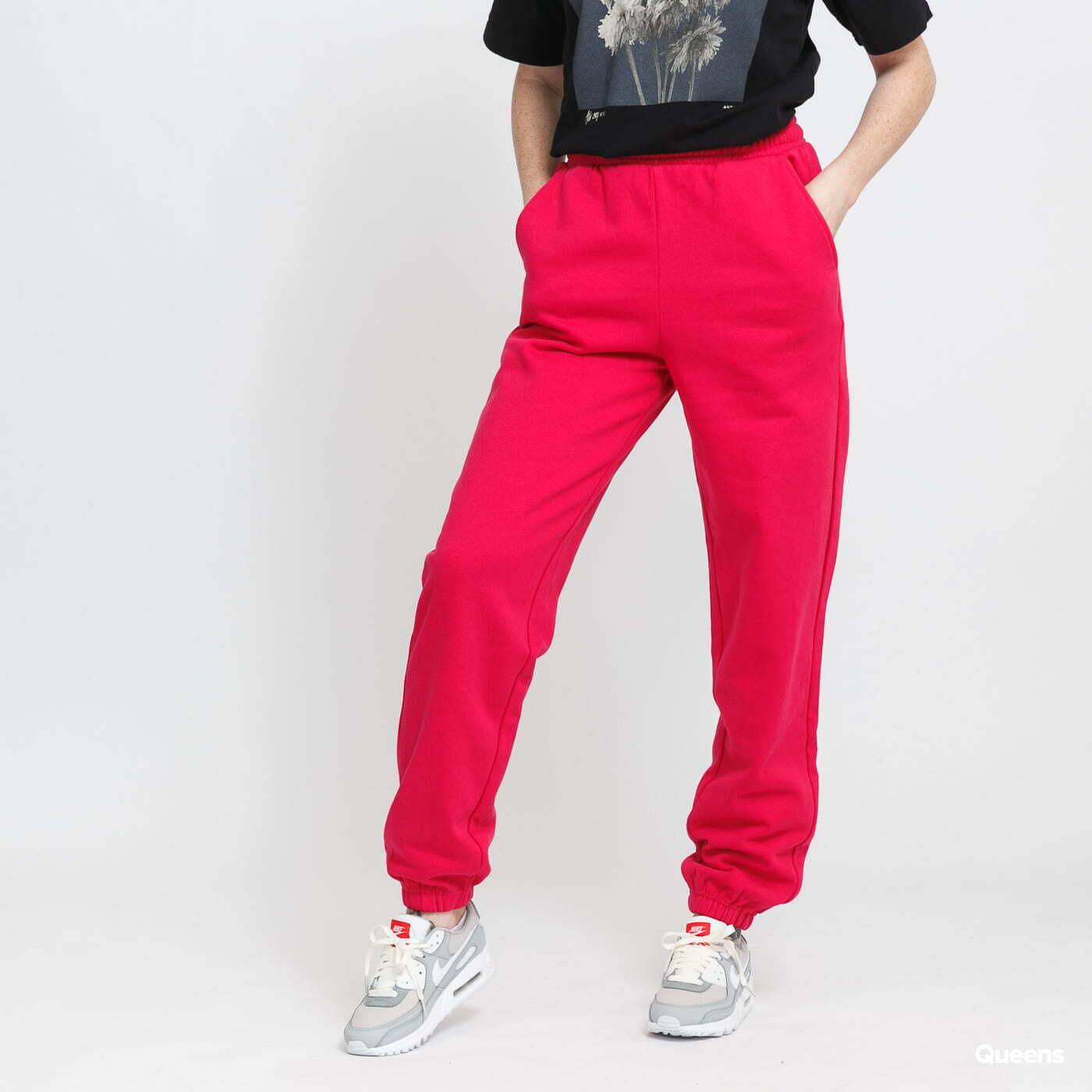 Sweatbroek JJXX JXalberte NW Relaxed Every Pants Dark Pink XS