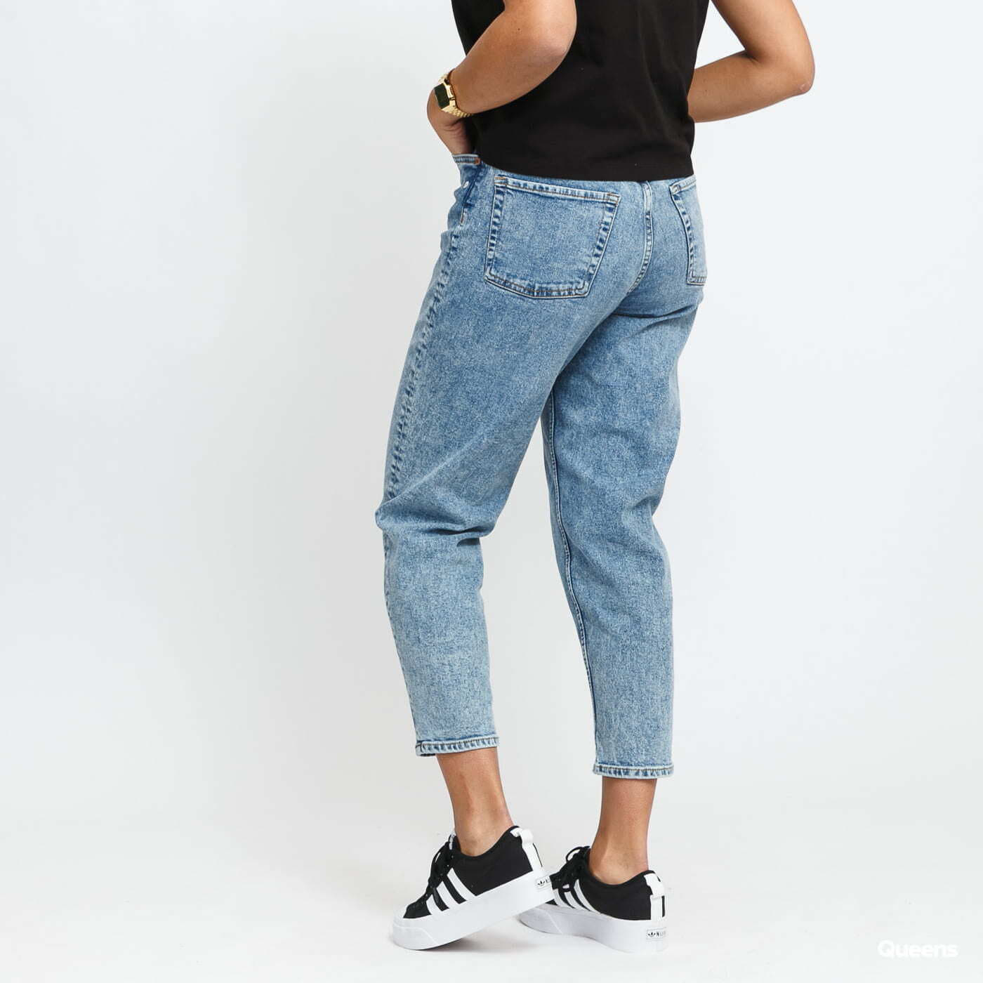 Džíny JJXX JXlisbon Mom HW Jeans light blue denim