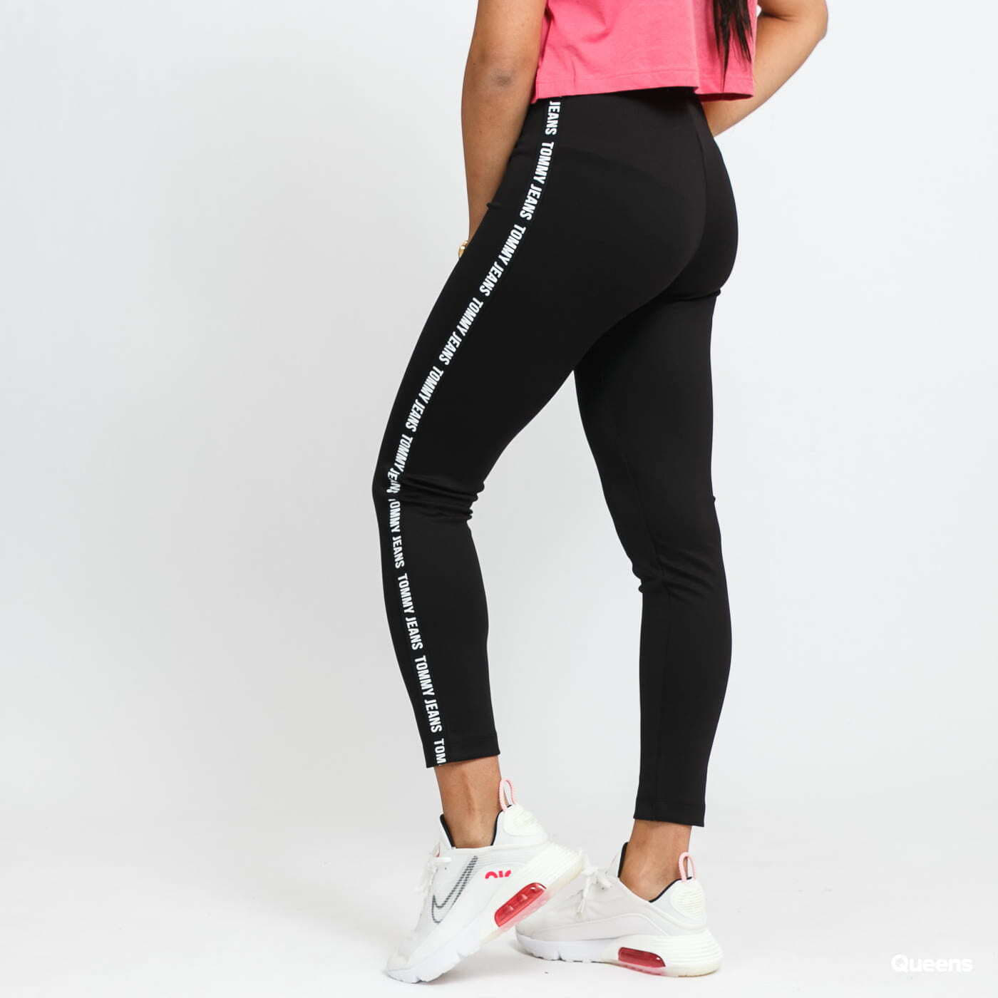 Leggins TOMMY JEANS W Skinny Tape Legging Black