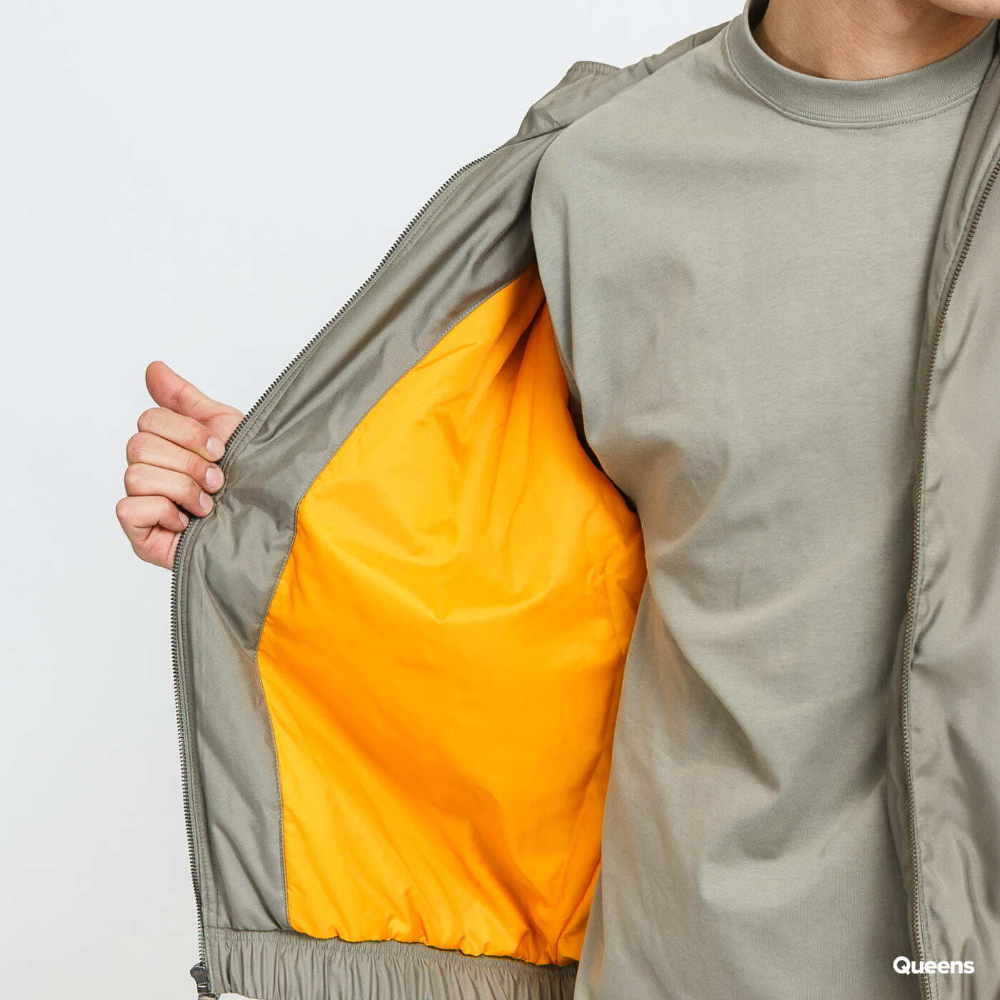 Jakker Nike M NK Solo Swoosh Satin Bomber Jacket Green