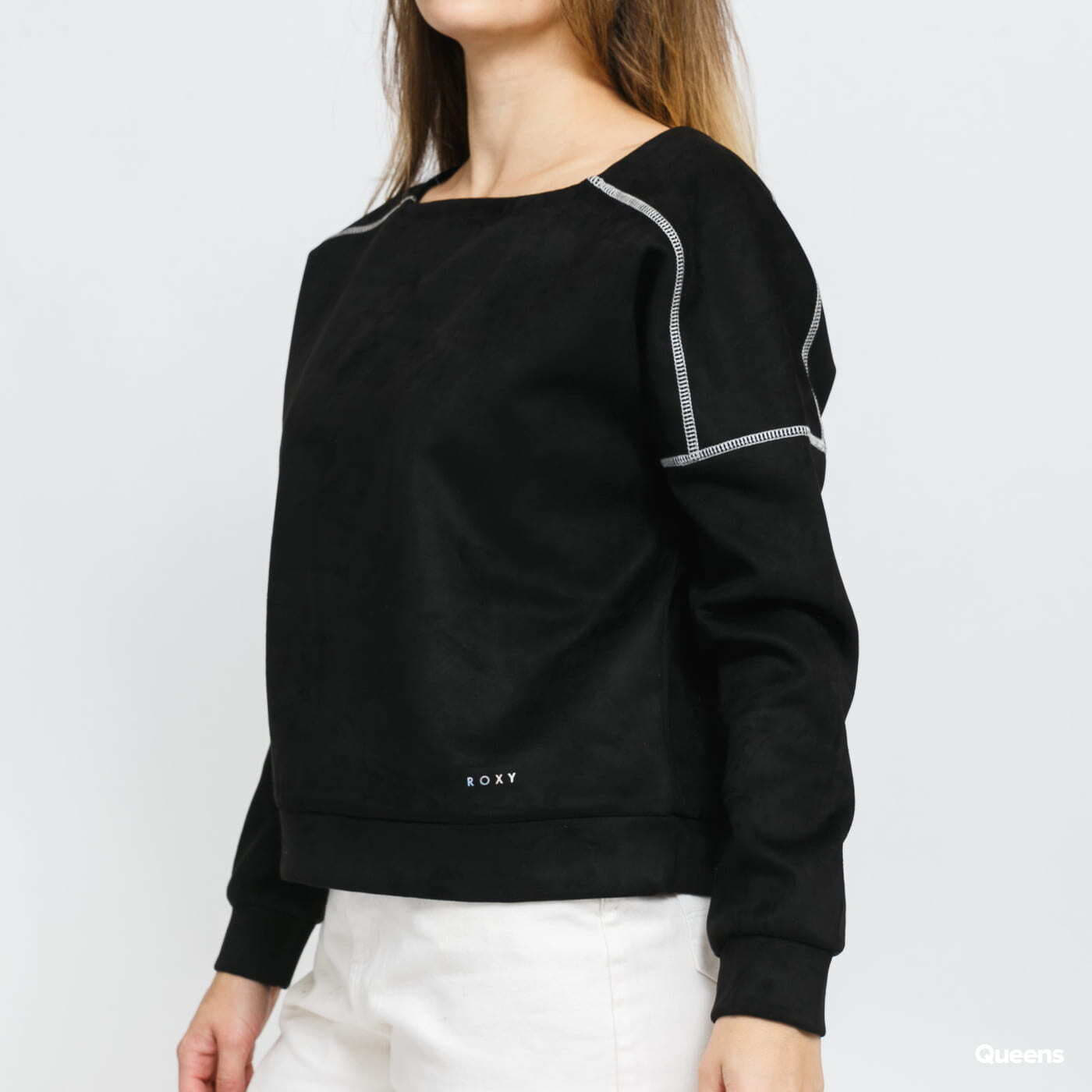 Mikiny Roxy Prisoneers Of Love Sweatshirt Black