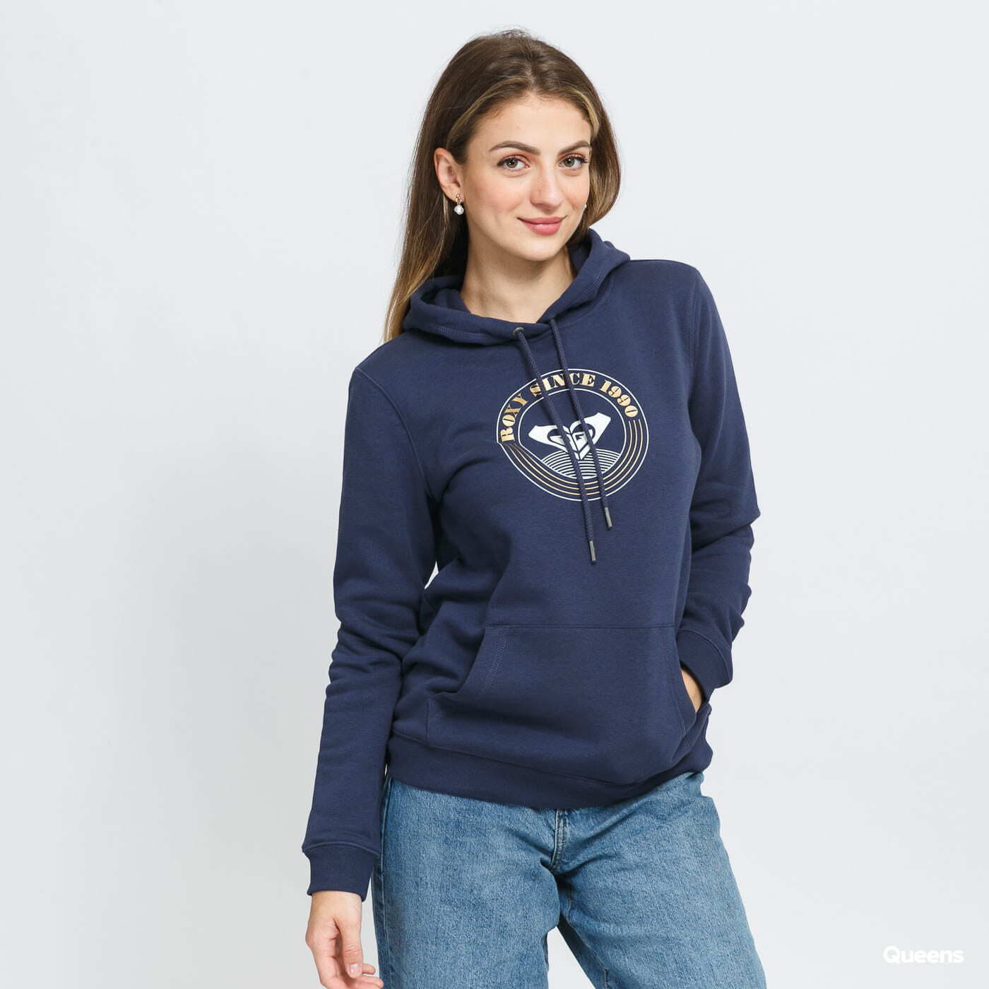 Регланы и толстовки Roxy Day Breaks Brushed Hoodie navy