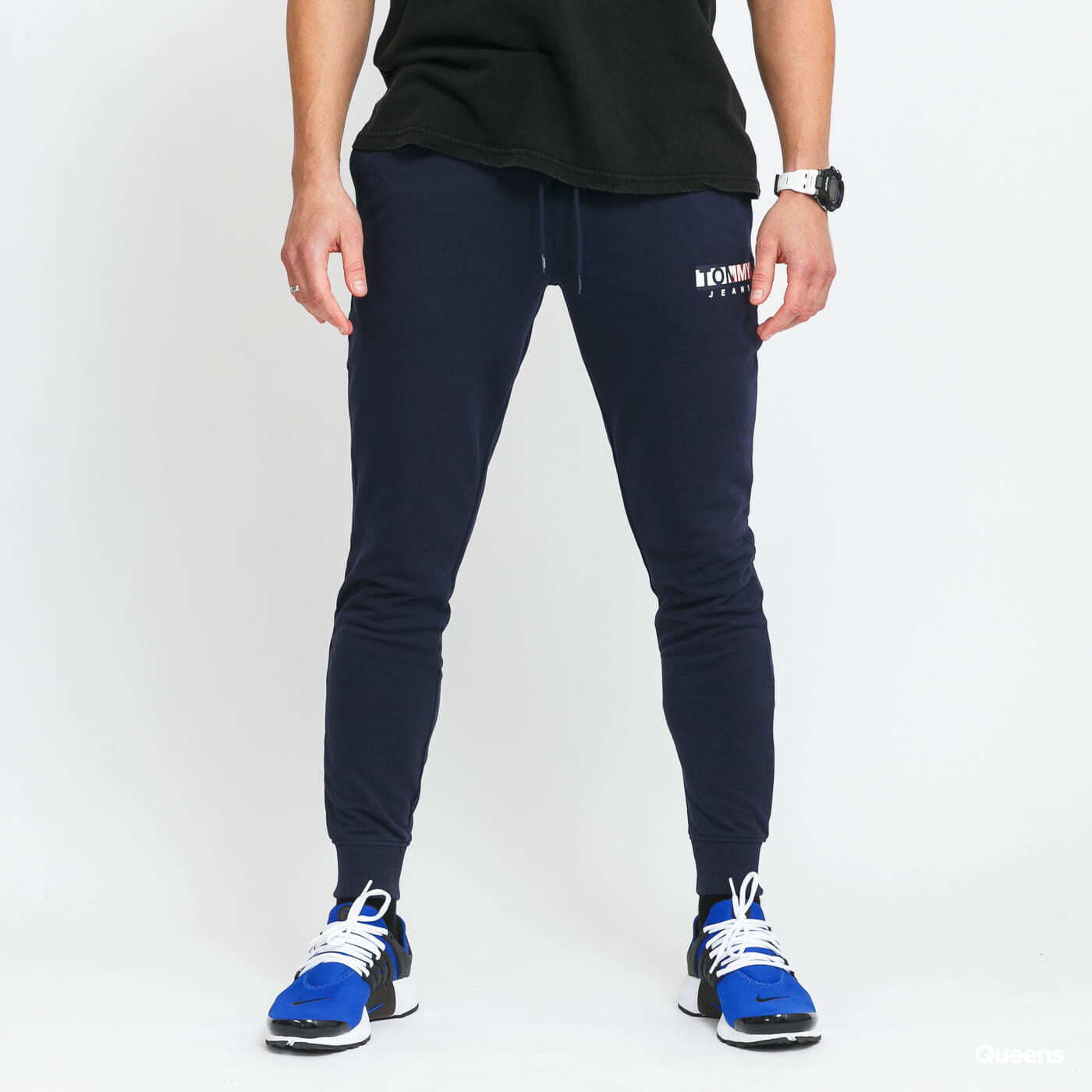 Tepláky TOMMY JEANS M Entry Graphic Sweatpants Navy