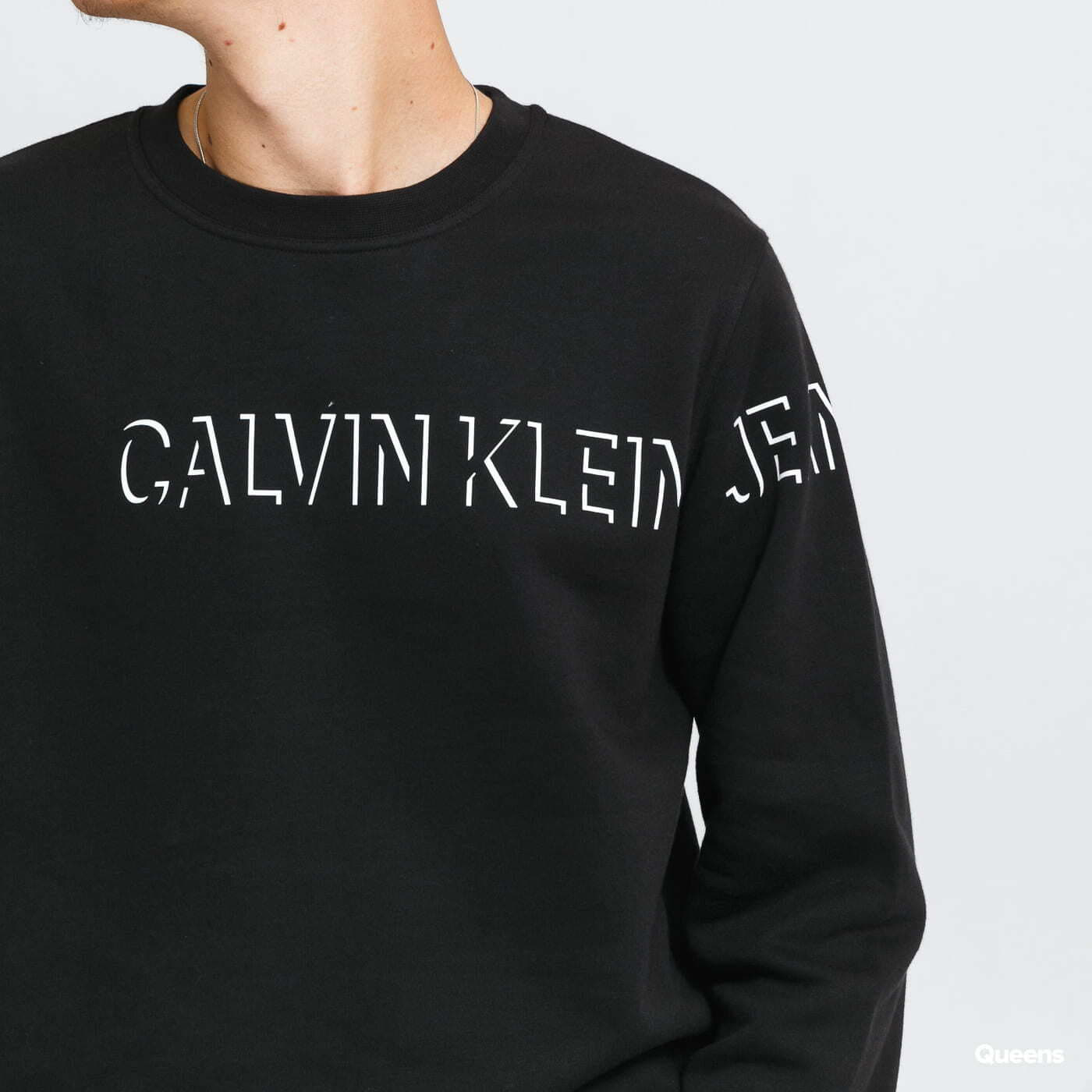 Hoodies and sweatshirts  CALVIN KLEIN JEANS Shadow Logo Crew Black