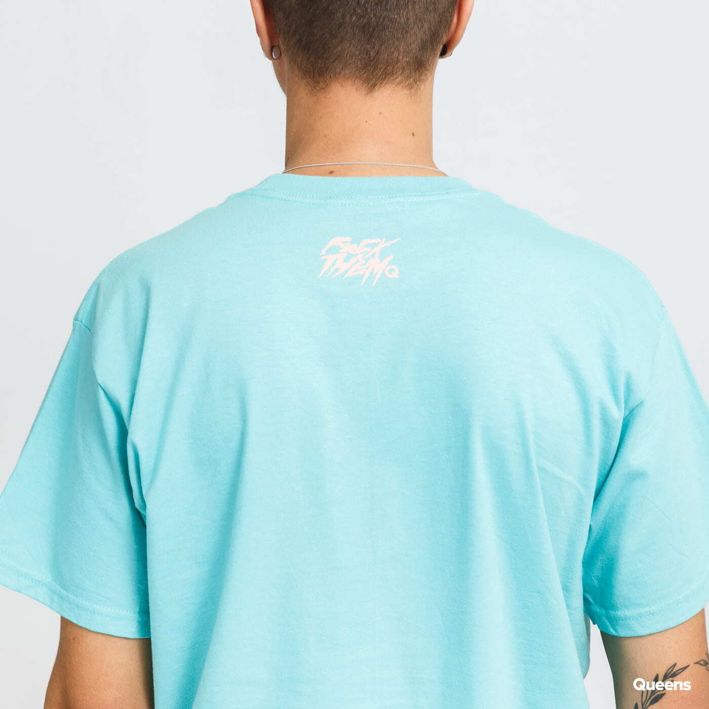 Trička F*CK THEM We Grow Together Turquoise