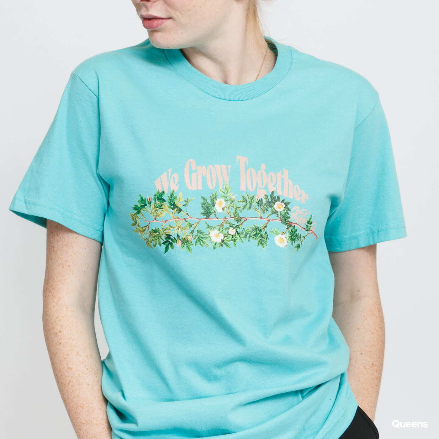 Trička F*CK THEM We Grow Together Turquoise