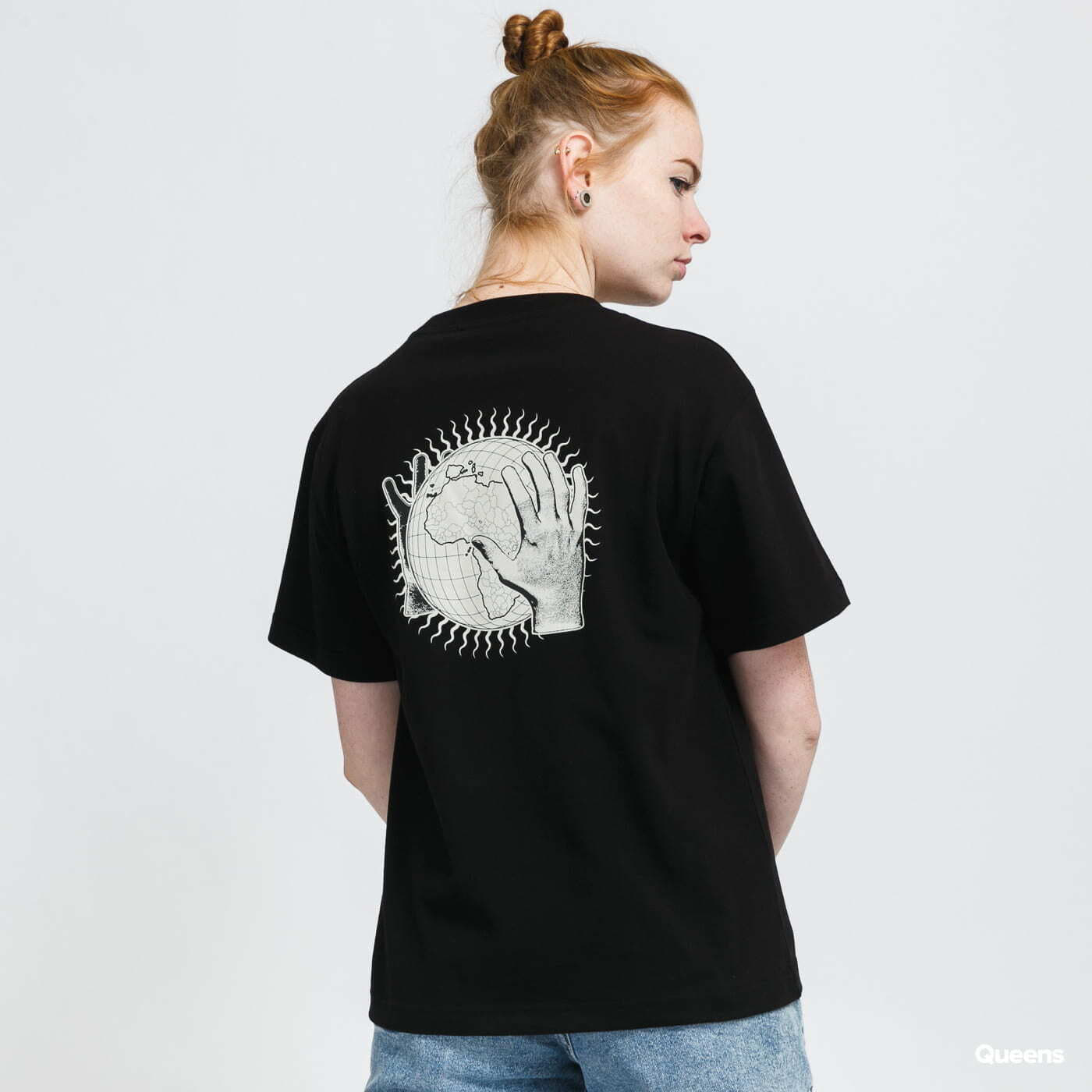 Μπλούζες Daily Paper Hosten Globe Tee černé