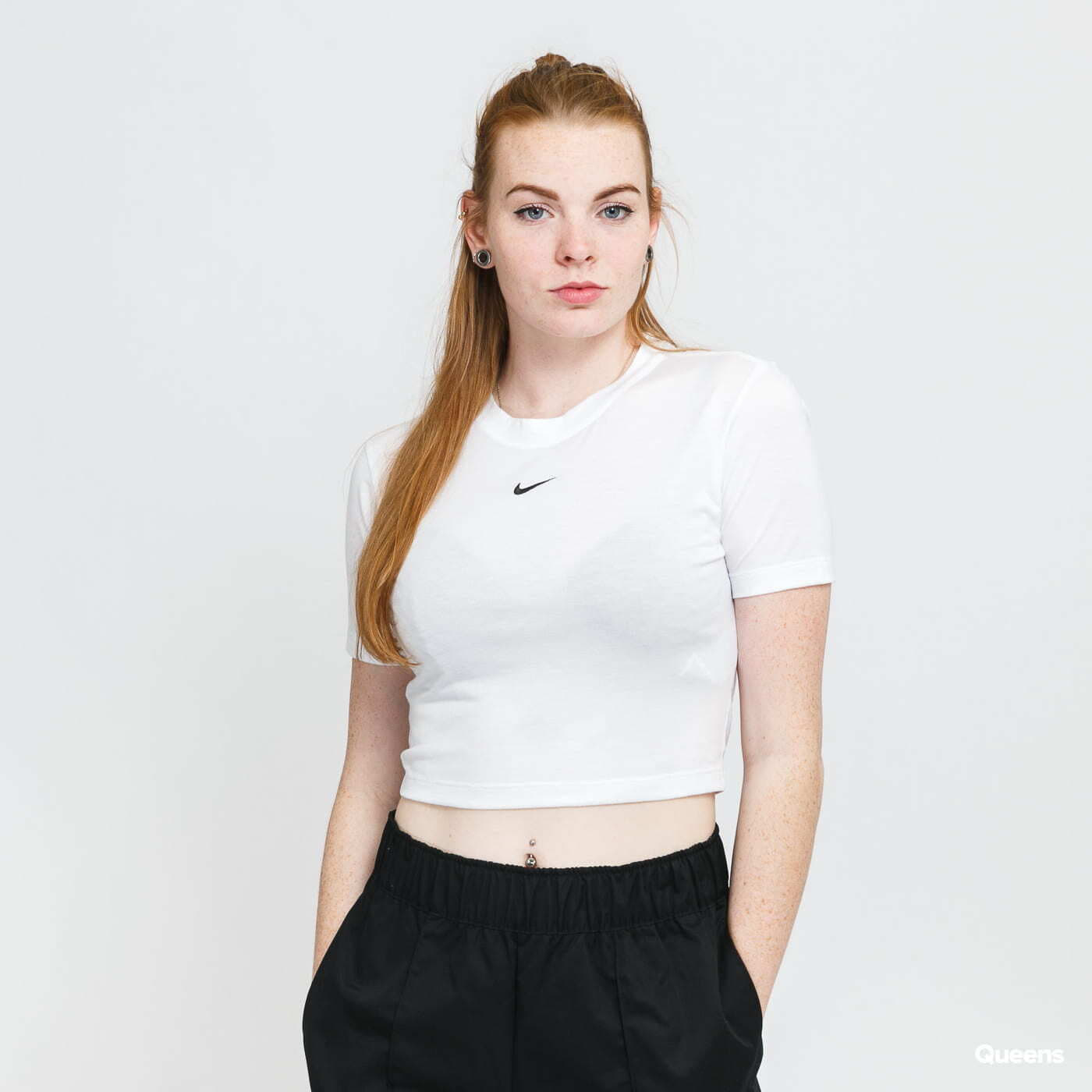 Tricou Nike W NSW Essential Tee Slim Crop White