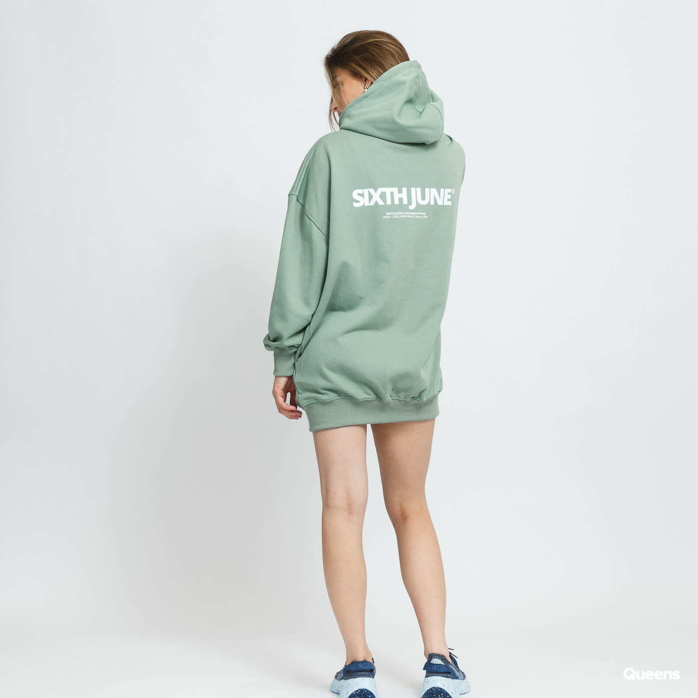 Dress Sixth June Hoodie Dress Light Olive Queens