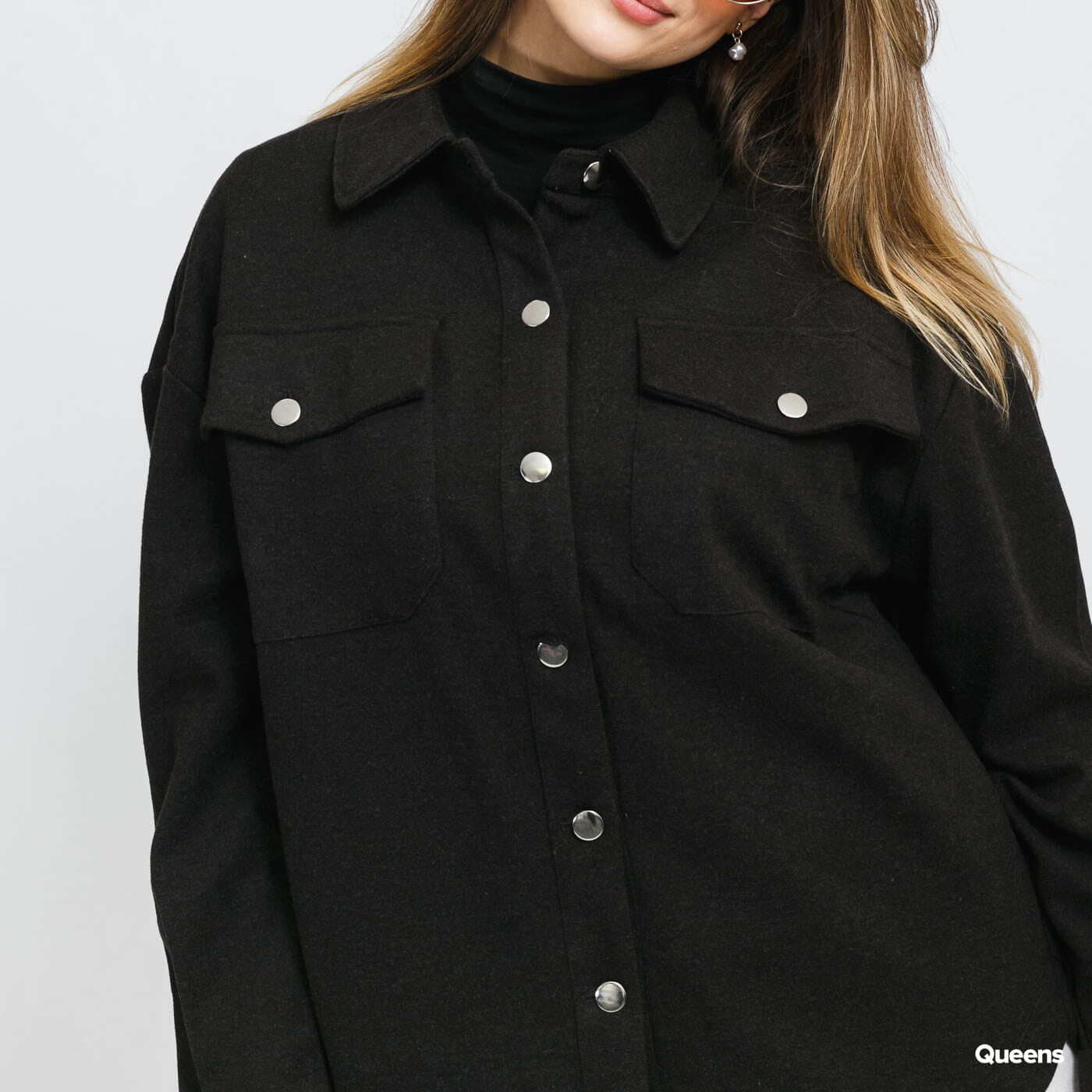 Jassen Urban Classics Ladies Classic Overshirt Black