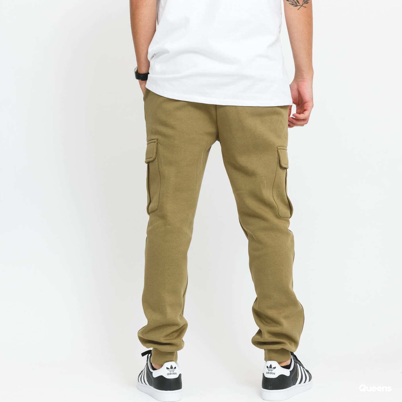 Pantaloni de trening Urban Classics Cargo Sweatpants Green - 1 | YEO