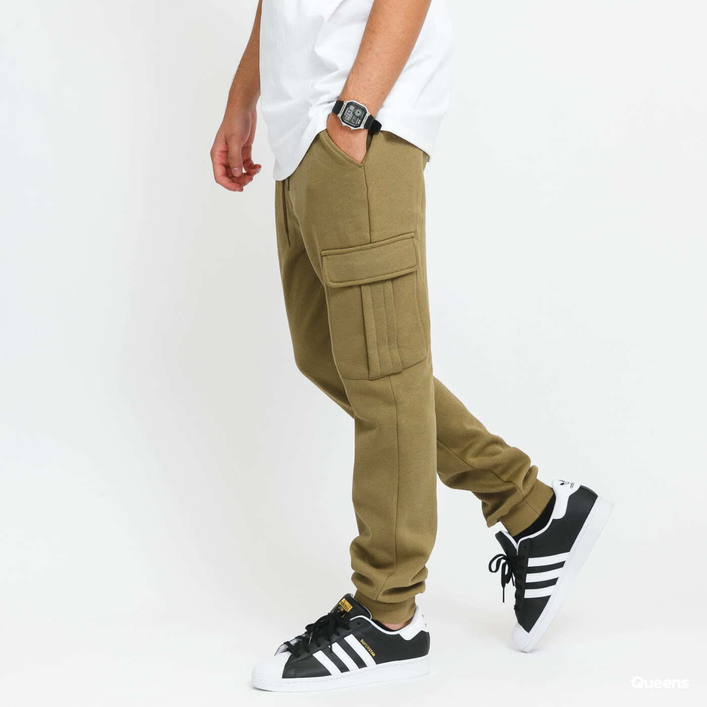 Dressid Urban Classics Cargo Sweatpants Green