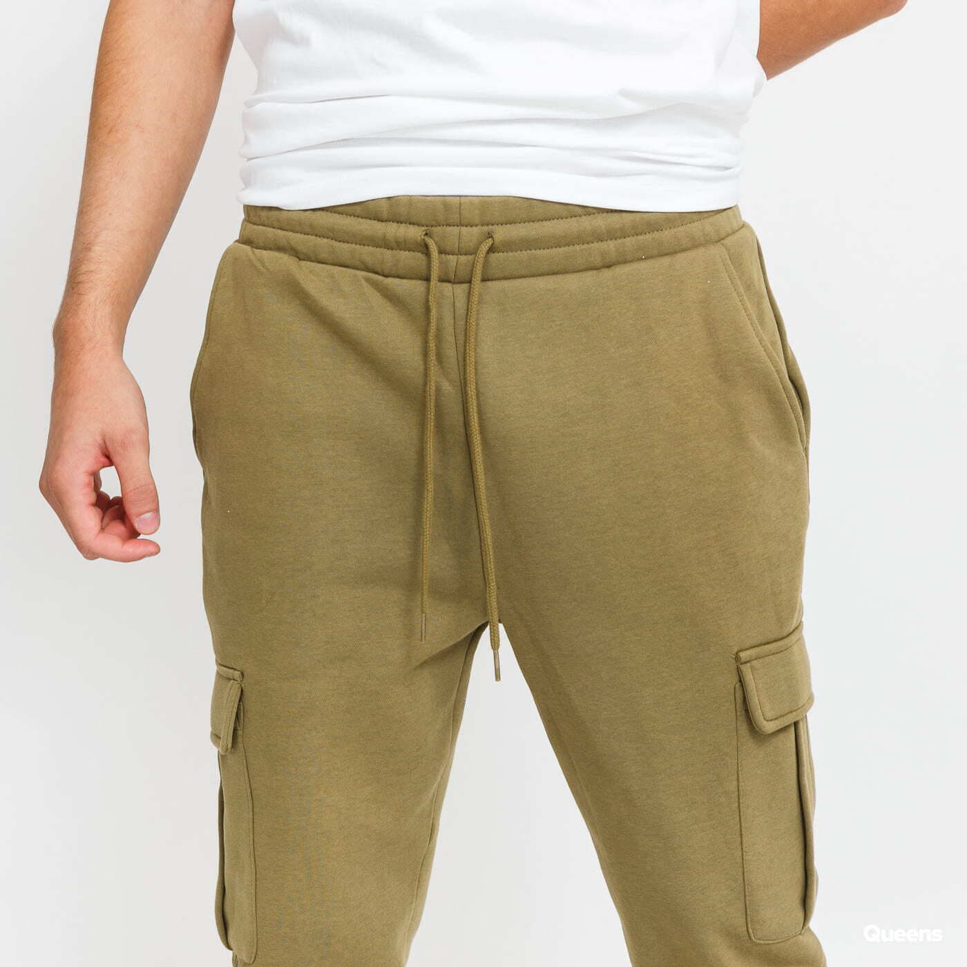 Dressid Urban Classics Cargo Sweatpants Green
