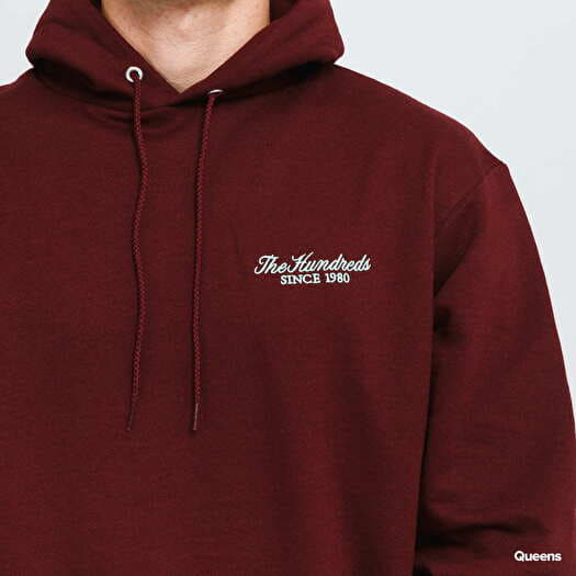 The hundreds hoodie burgundy discount