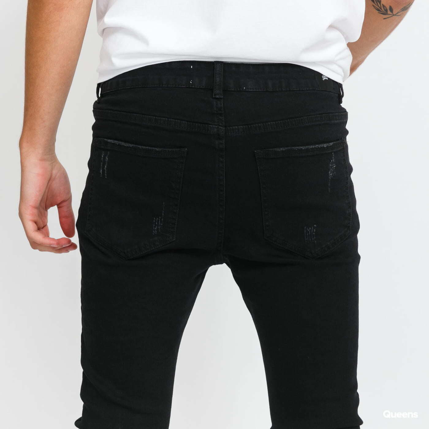 Jeans Sixth June Denim With Reflective Holes black