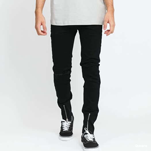 Sixth June Skinny Destroyed Denim Black