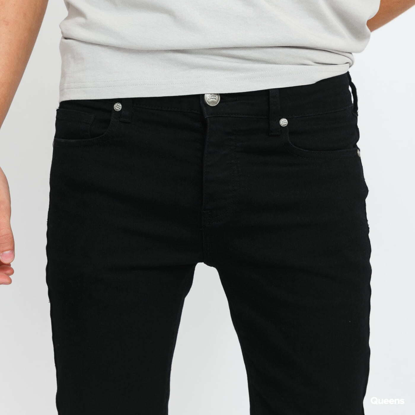 Jeans Sixth June Skinny Destroyed Denim Black