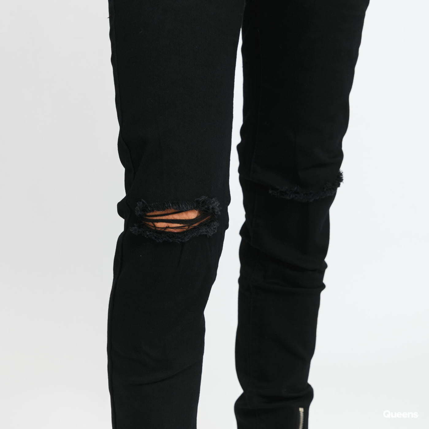 Jeans Sixth June Skinny Destroyed Denim Black