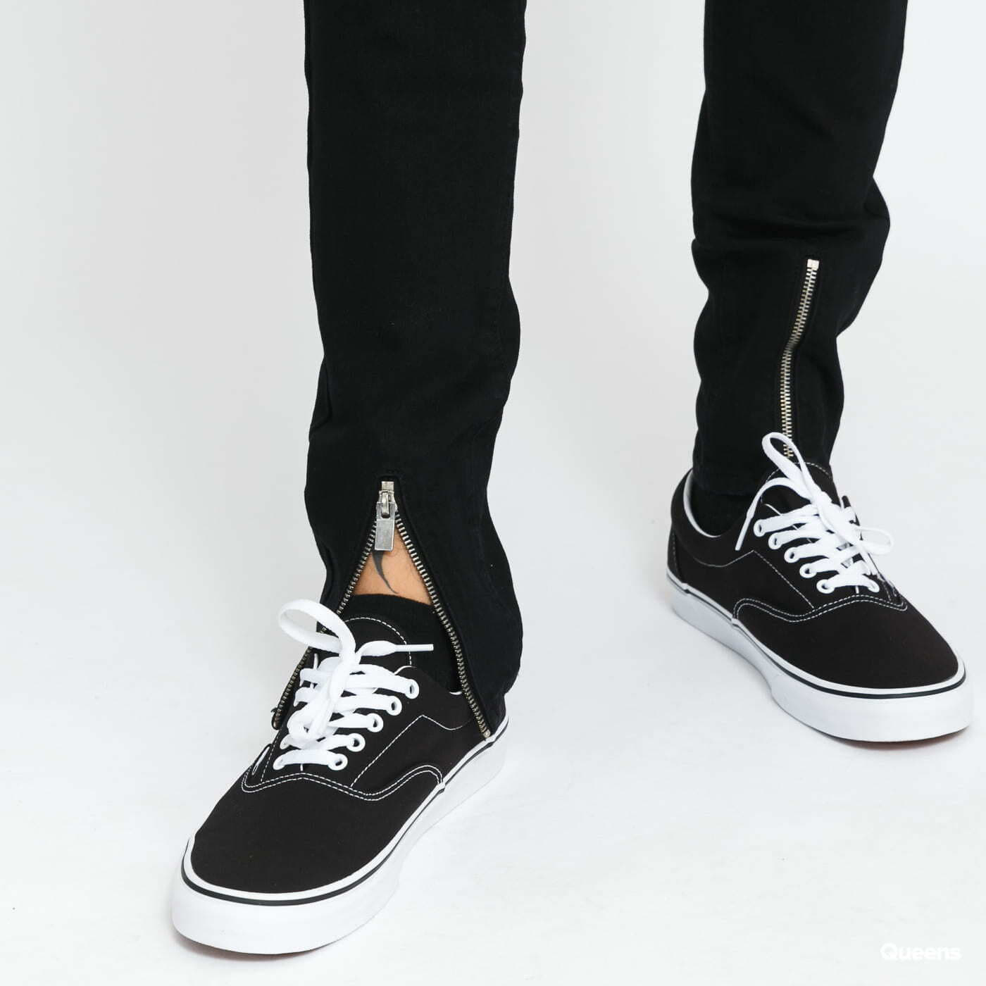Jeans Sixth June Skinny Destroyed Denim Black