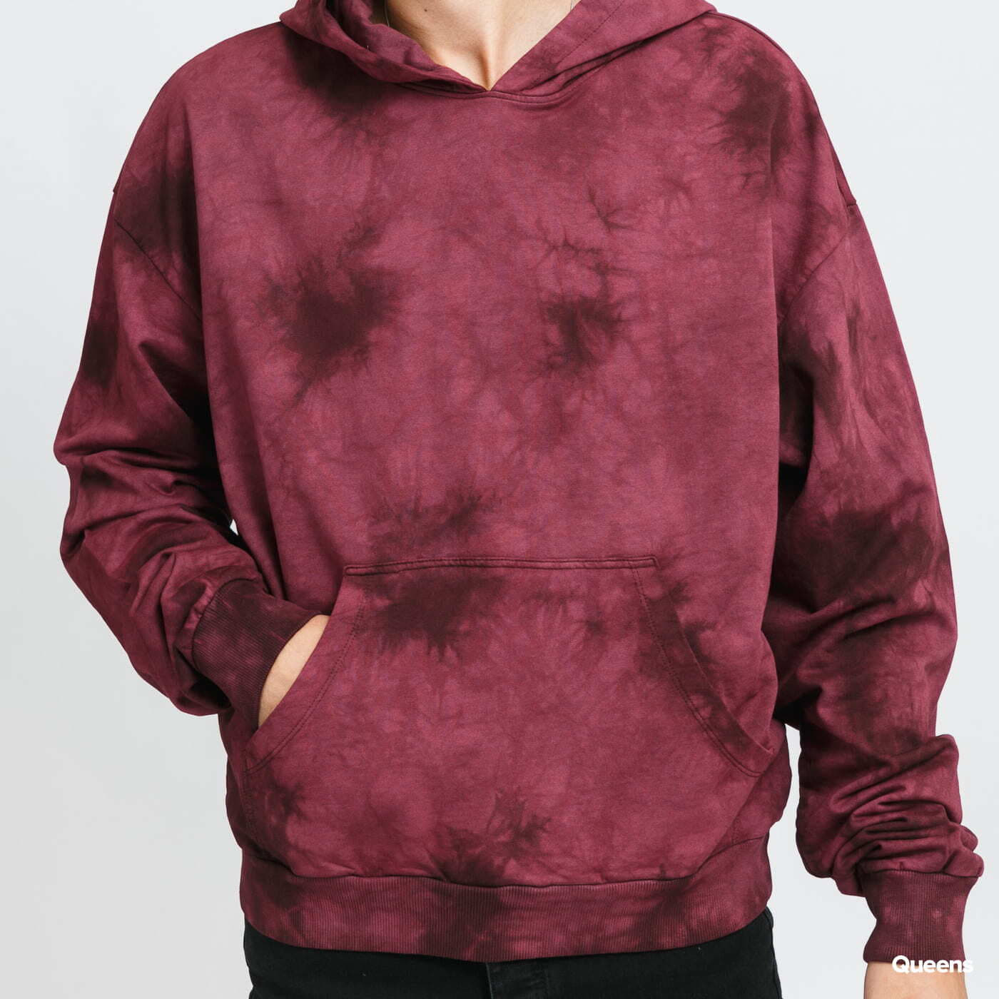 Hoodies and sweatshirts Urban | Dyed Tye Queens Hoody Cherry Classics