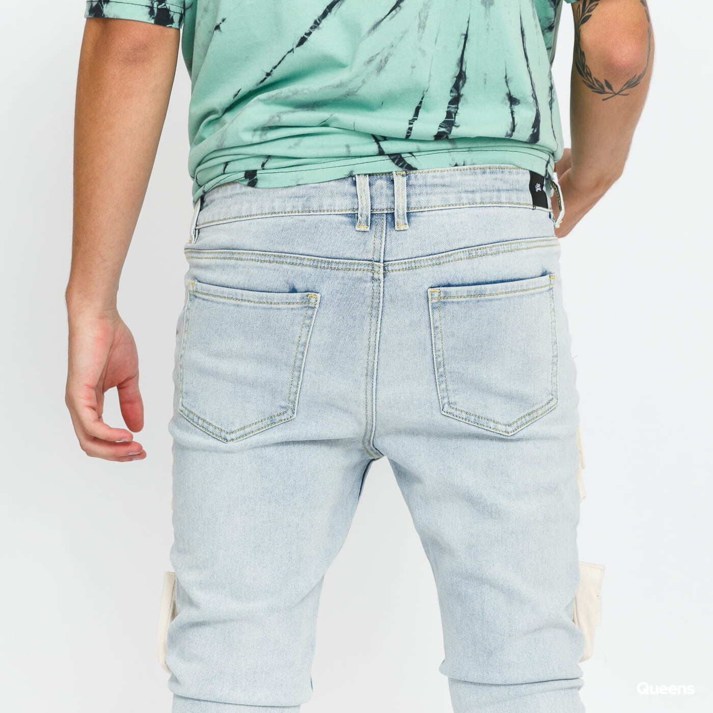 Džíny Sixth June Denim With Cargo Pocket Blue