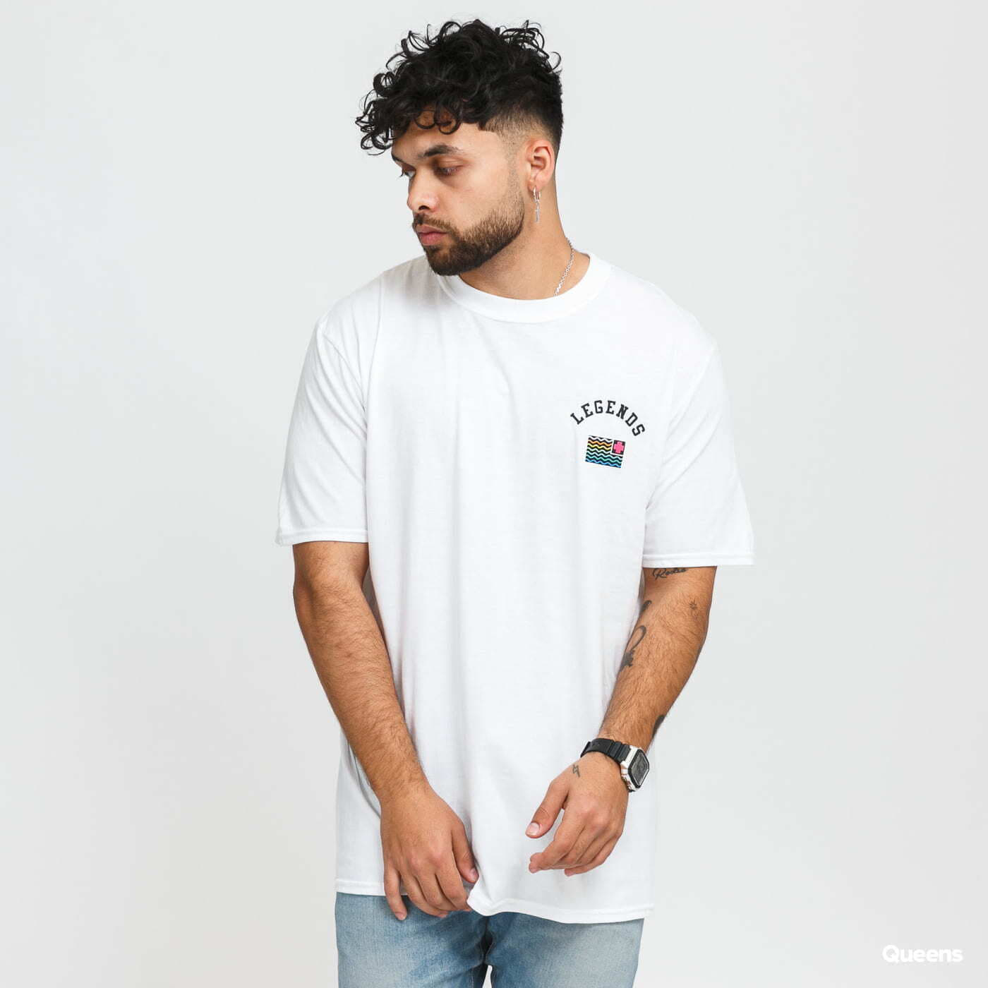 T-shirts Pink Dolphin Legend Flag Tee White