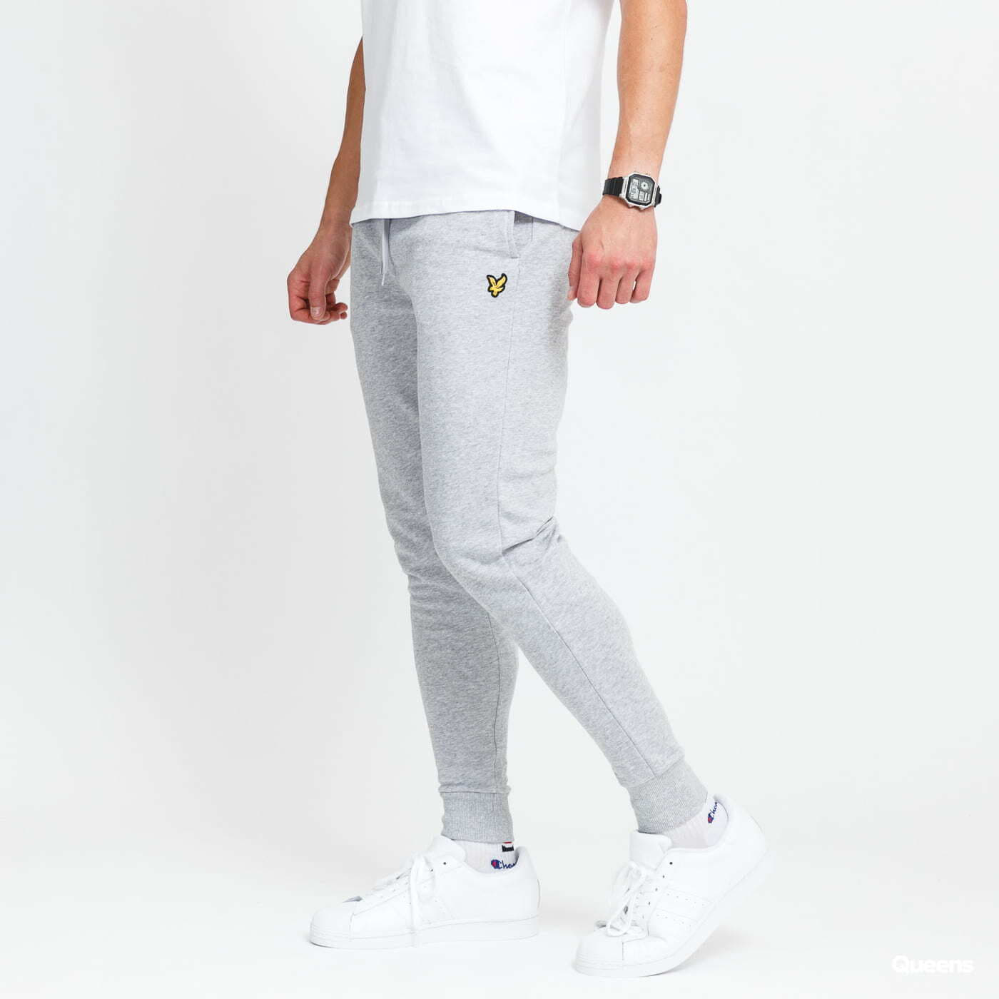 Grey lyle and scott discount joggers