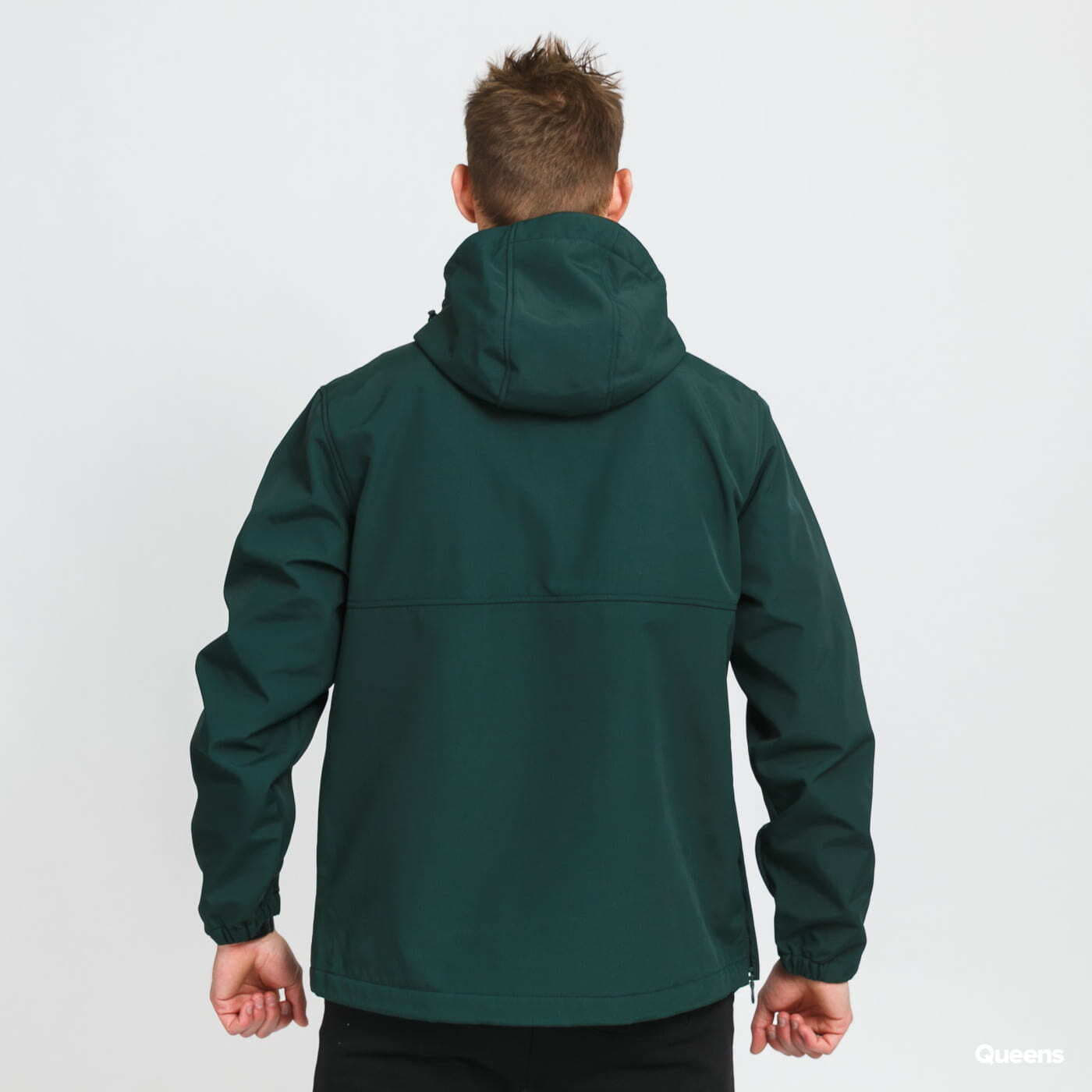 Jackets Lyle & Scott Fleece Lined Nylon Overhead Dark Green