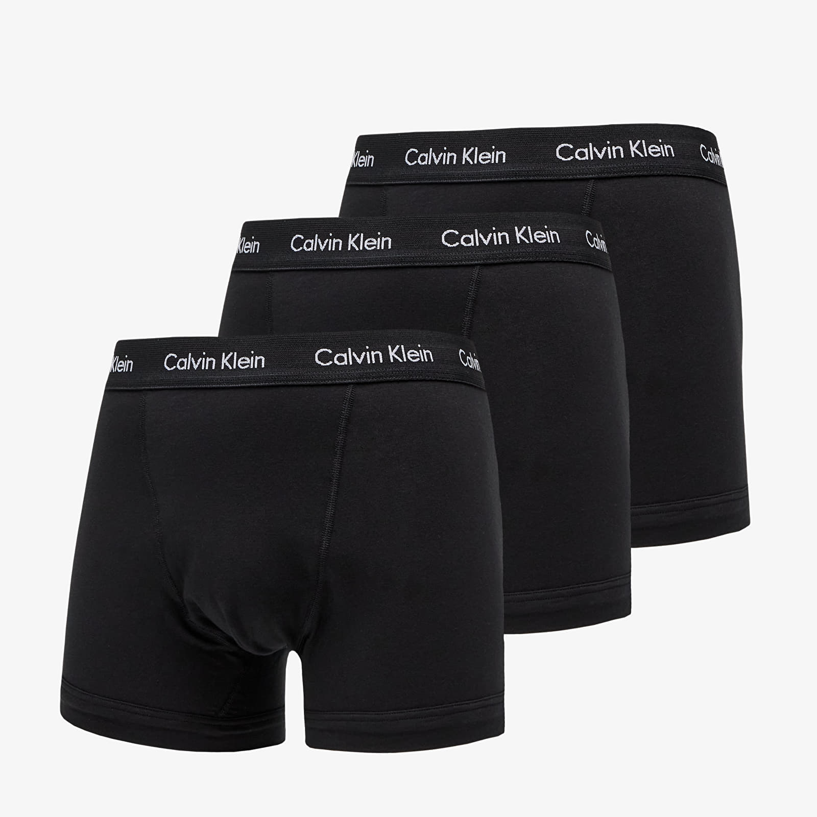 Boxeri Calvin Klein 3-Pack Trunks Cotton Stretch Black