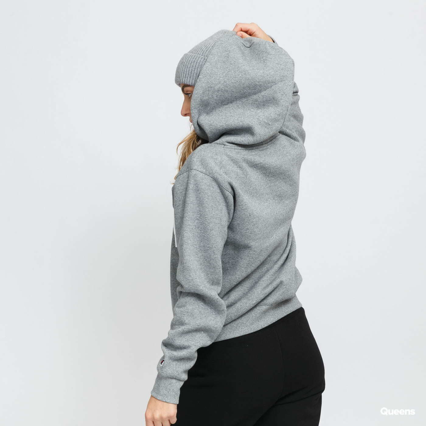 Felpe Champion Organic Cotton Hooded Sweatshirt Melange Grey