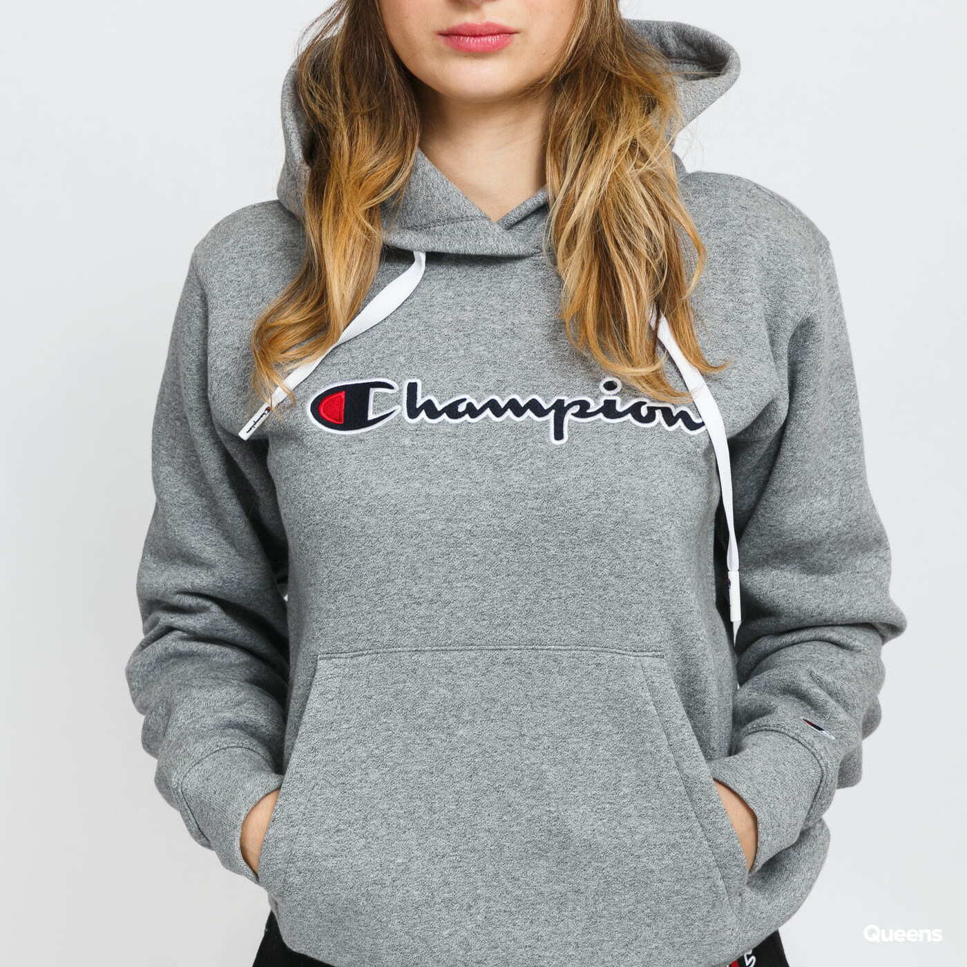 Felpe Champion Organic Cotton Hooded Sweatshirt Melange Grey