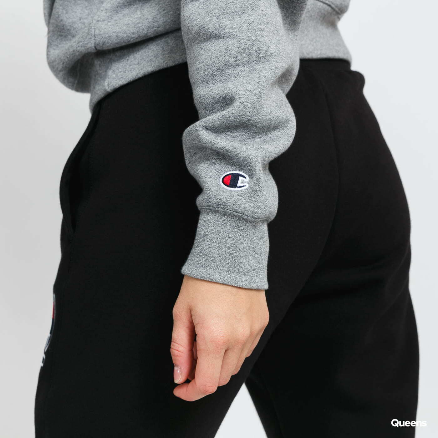Felpe Champion Organic Cotton Hooded Sweatshirt Melange Grey