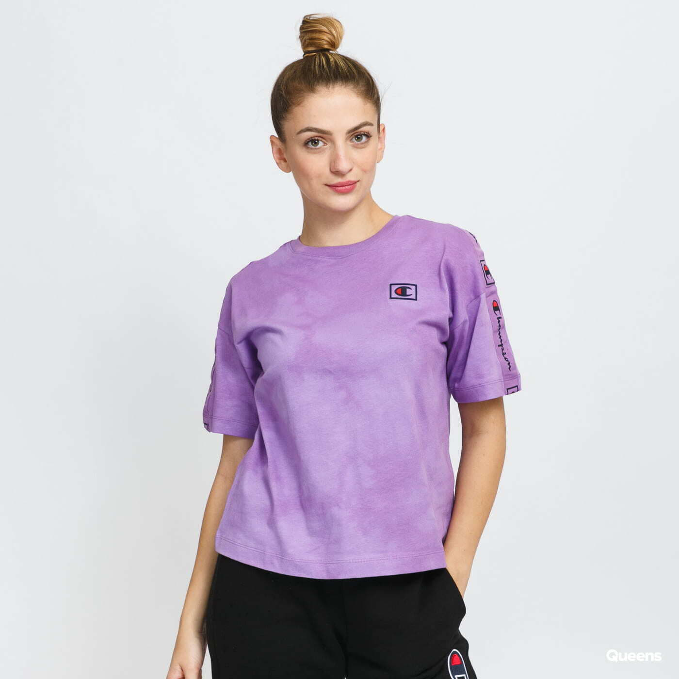 Champion purple tshirt cheap