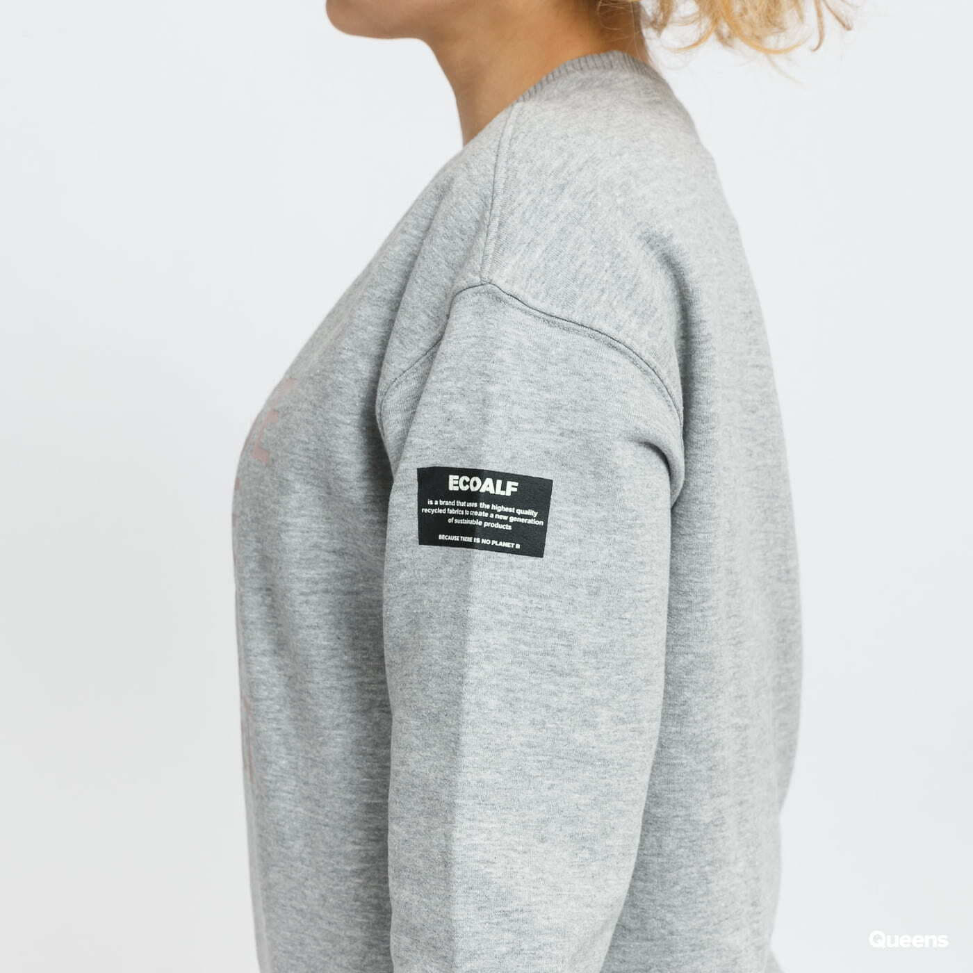 Mikiny Ecoalf W Llanesalf Because Sweathirt Melange Grey