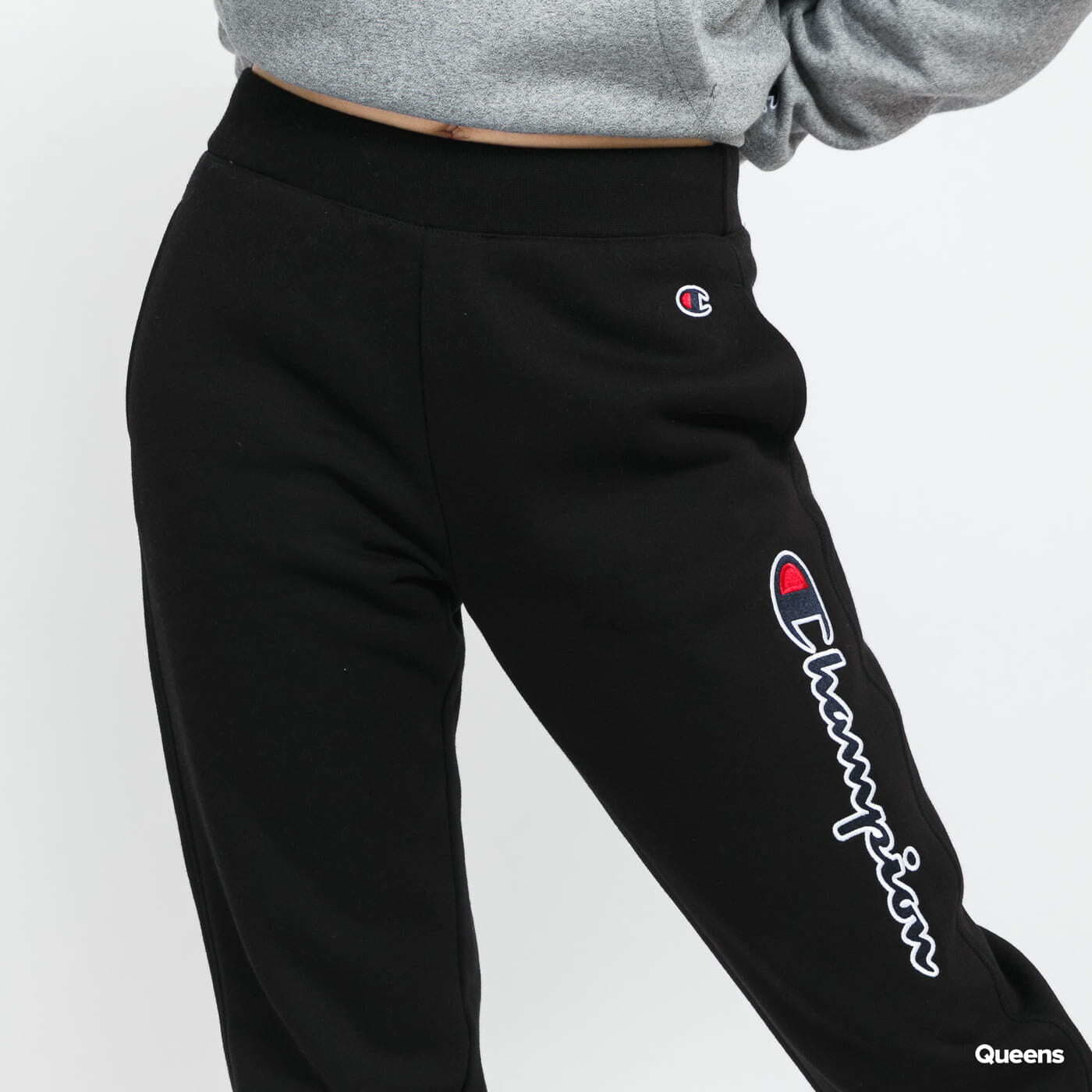 Womens black champion sweatpants outlet