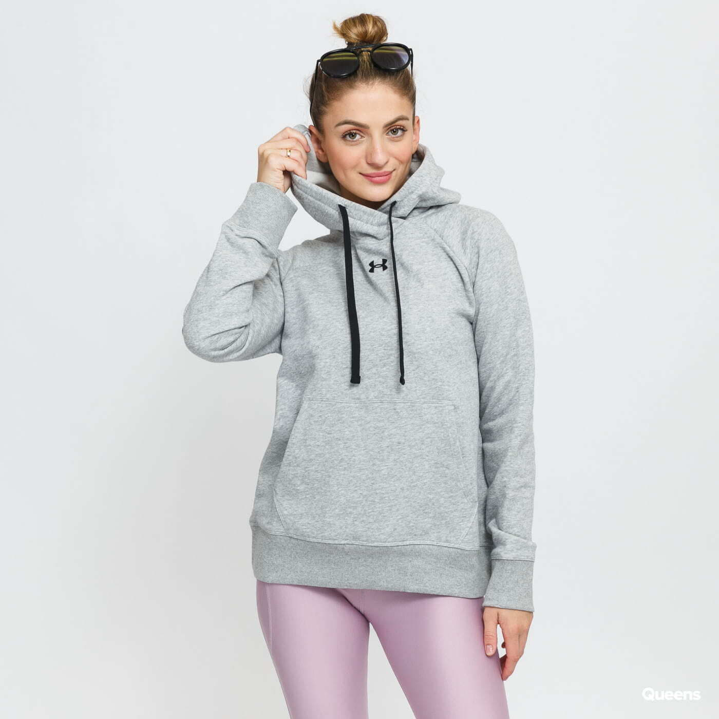 Sweatshirt Under Armour W Rival Fleece Hb Hoodie Gray/ Black M