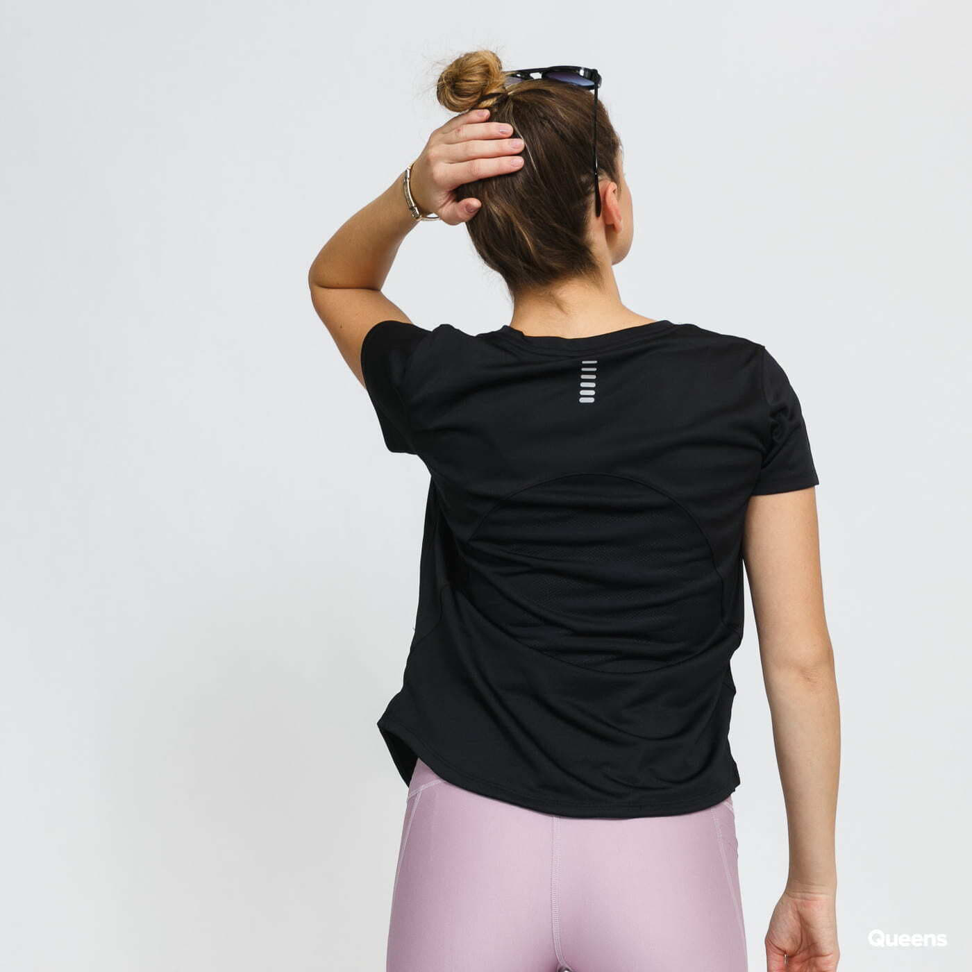 Tricouri Under Armour Long Run Graphic Tee Black