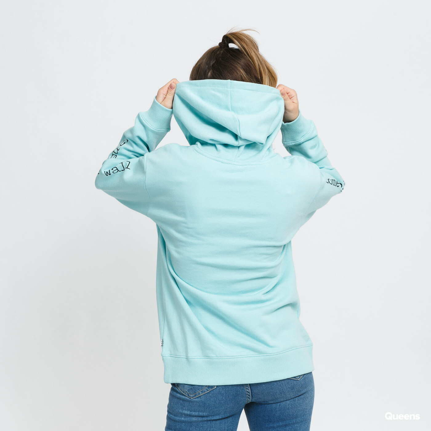 Sweatshirts Vans WM Vans X The Shinin PO (Terror) světle modrá