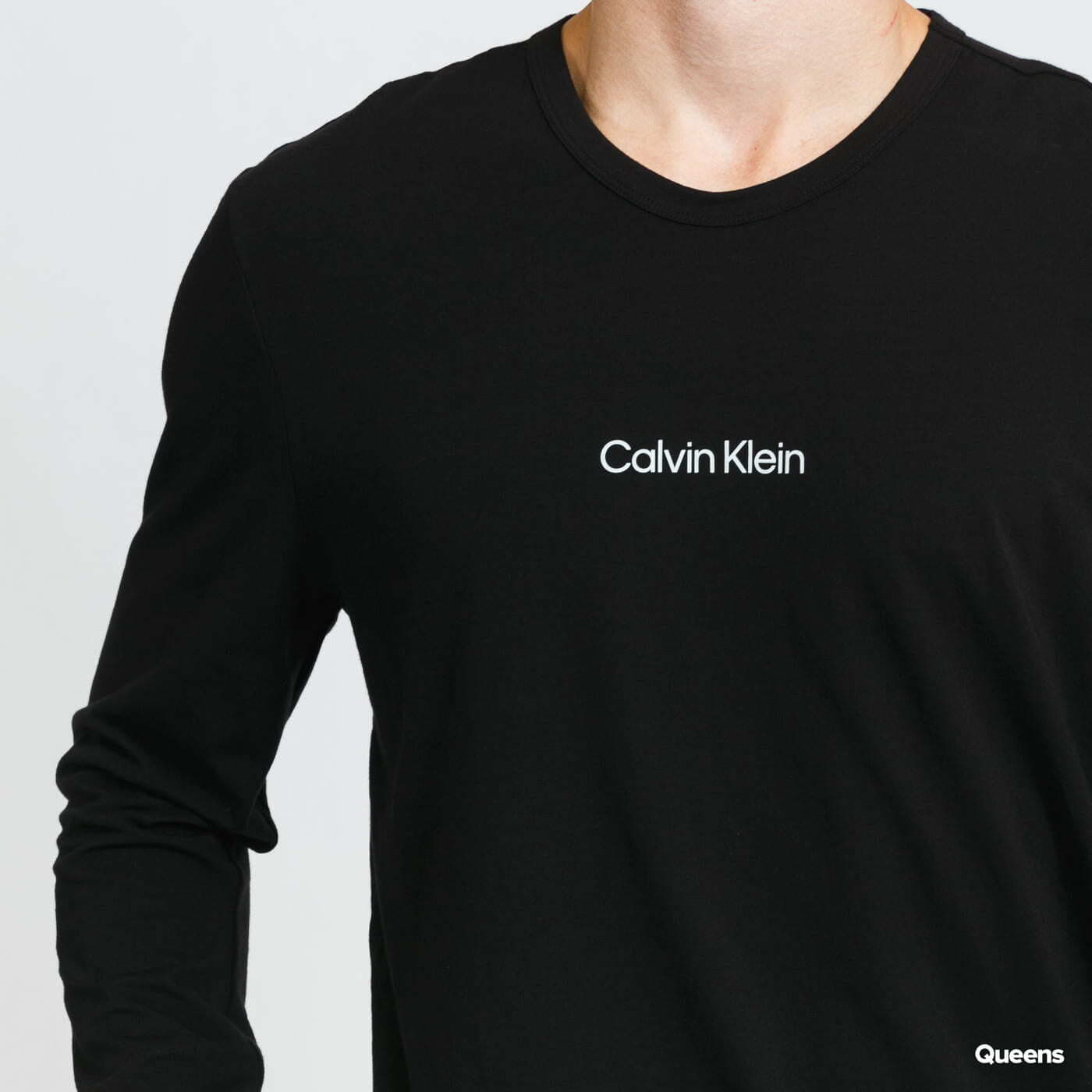 T-shirts Calvin Klein Structure Lounge LS Black