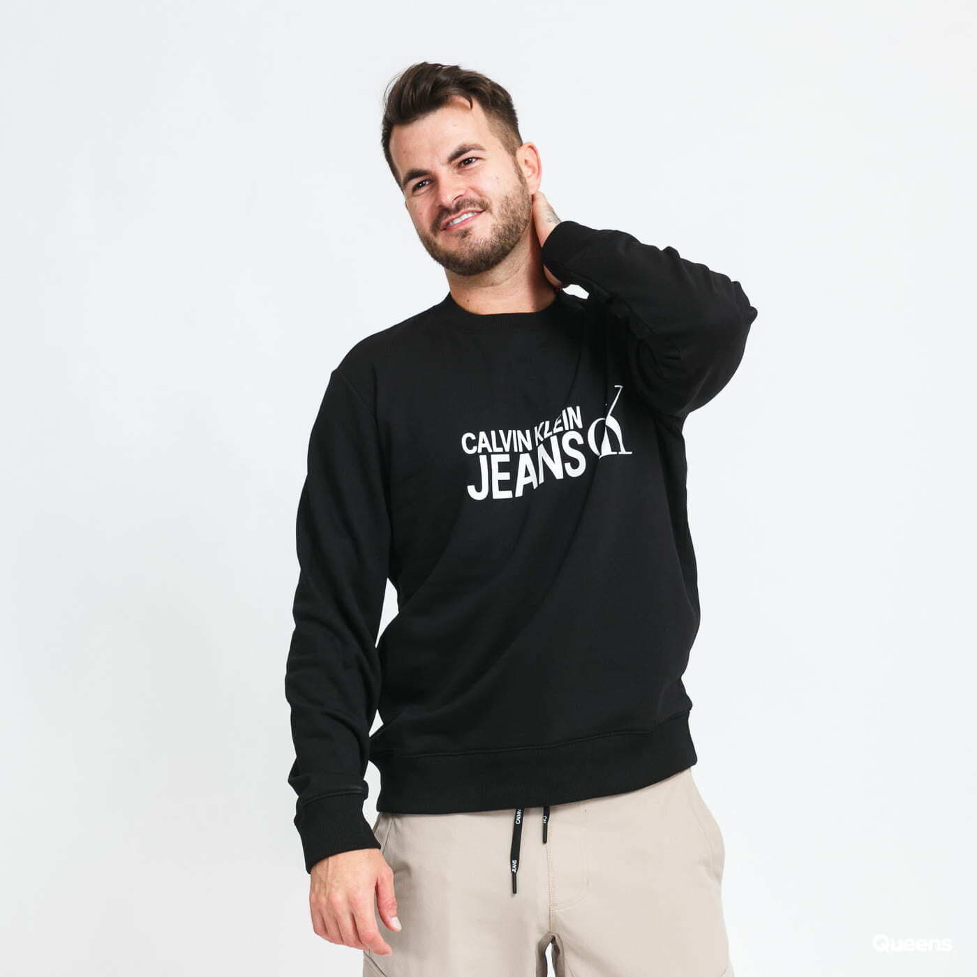 Hoodies and sweatshirts  CALVIN KLEIN JEANS Seasonal Institution Crewneck Black