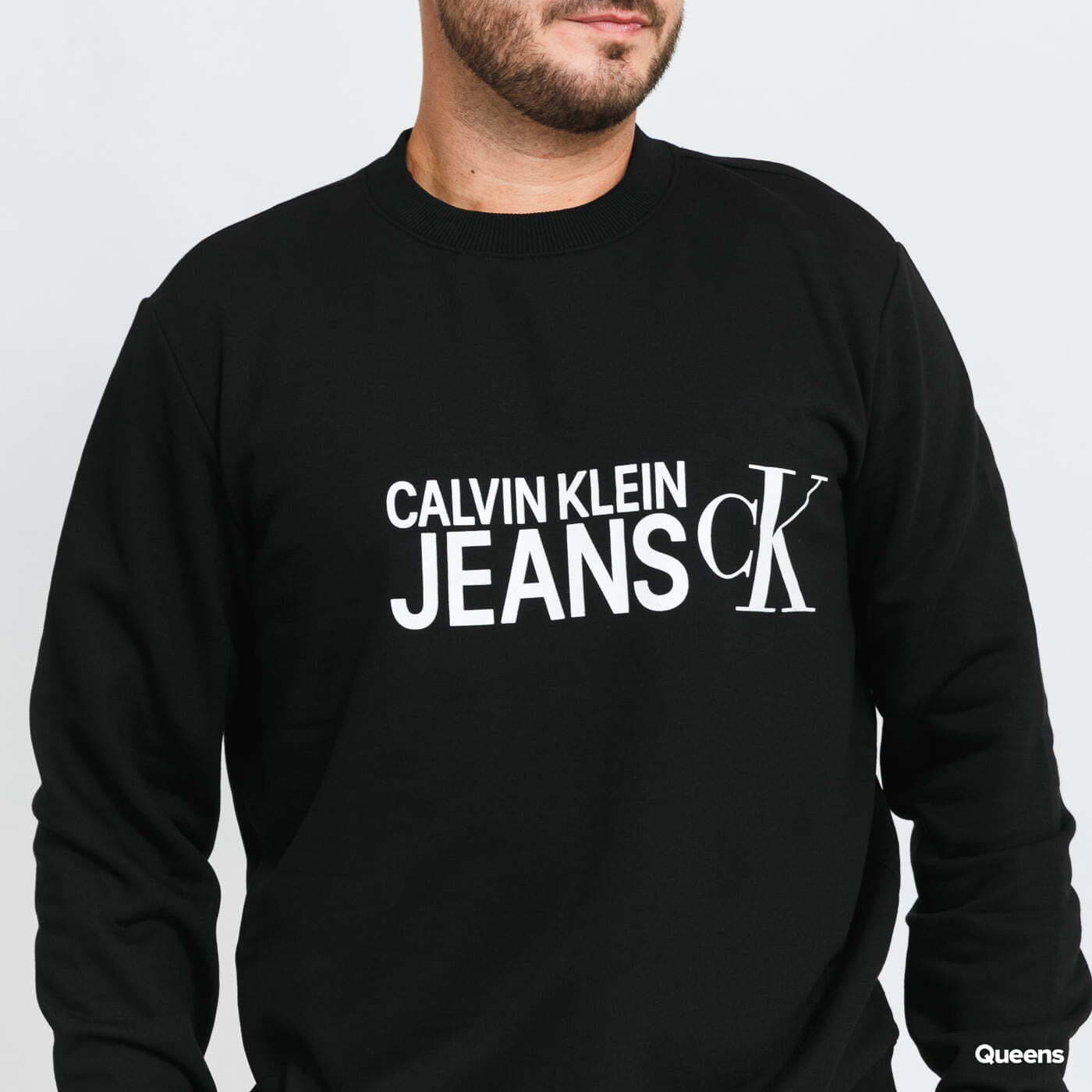 Hoodies and sweatshirts  CALVIN KLEIN JEANS Seasonal Institution Crewneck Black