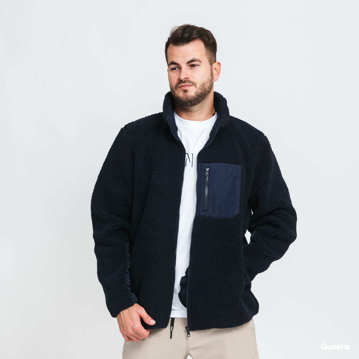 Jas Urban Classics Sherpa Jacket navy M