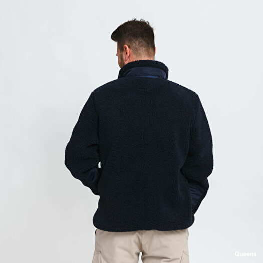 Sherpa jacket navy deals