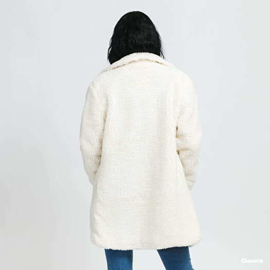 Coat | Urban Queens Classics Cream Jackets Sherpa Oversized Ladies